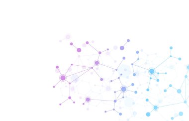 Molecule structure abstract tech background. Medical design. Vector illustration