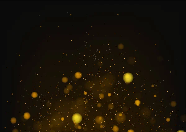 Gold Abstract Bokeh Background Vector Illustration — Vector de stock