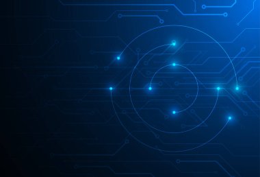Abstract digital background with technology dot and line connection design. Communication and engineering concept. Vector illustration