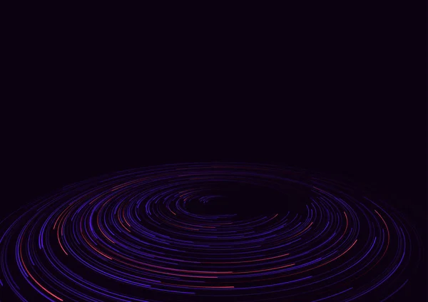 Data Flow Technology Connection Abstract Radial Vortex Circular Trail Background — Stockový vektor