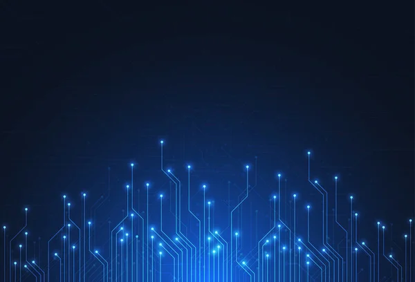 Abstract digital background with technology circuit board texture. Electronic motherboard illustration. Communication and engineering concept. Vector illustration