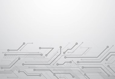 Abstract digital background with technology circuit board texture. Electronic motherboard illustration. Communication and engineering concept. Vector illustration