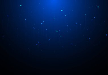 Big data visualization. Abstract technology innovation communication concept digital blue design background. Vector illustration