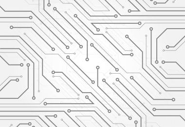 Abstract background with technology circuit board texture. Electronic motherboard illustration. Communication and engineering concept. Vector illustration