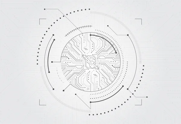 Кібертехнологія Футуристичного Фонового Дизайну Абстрактна Цифрова Схема Приклад Вектора — стоковий вектор