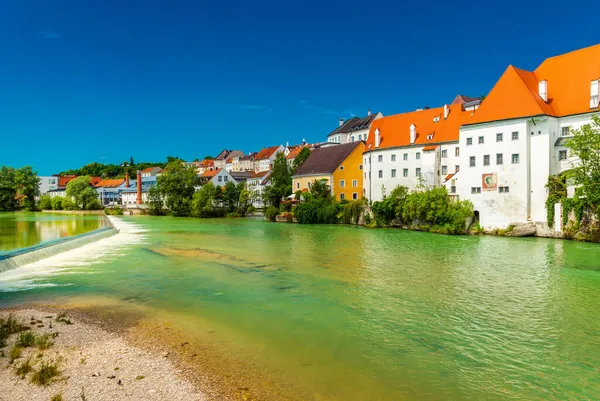Cityscape Steyr View Beautiful Medieval Austrian Town — Stock Photo, Image