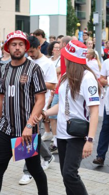 ENGLAND FANS CELEBRATE ENGLAND LIONESSES HISTORIC FIFA EUROS 2022 2-1 WIN AT WEMBLEY STADIUM