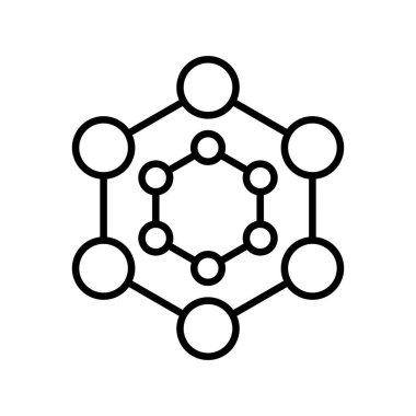 molekül yaratıcı simgeler tasarımı