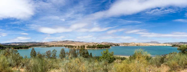 Lago Guadalhorce Situado Sur España Cerca Ciudad Ardales Destino Turístico — Foto de Stock