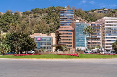 Malaga, SPAIN - 21 Nisan 2022: 