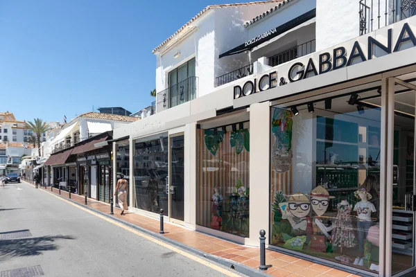 Puerto Banus Marbella Spain November 2018 Dolce Gabbana Stores Famous — 스톡 사진