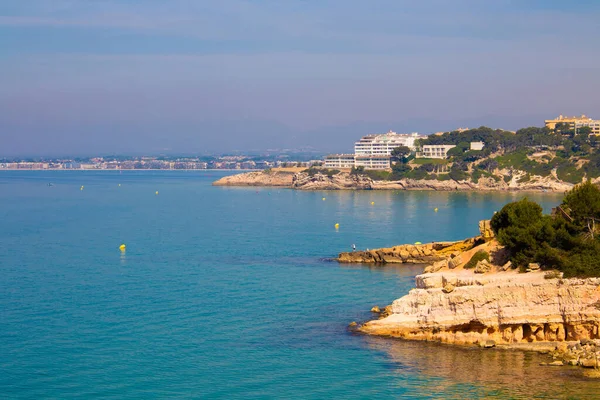 beautiful summer beach in the old town loret de mar Spain