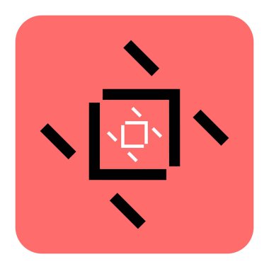 Vector logo. Abstraction. Sign on a pink background. Art design. Figure. Symbol and letter. Vector drawing. Logo. Graphic element. Design. Illustration.