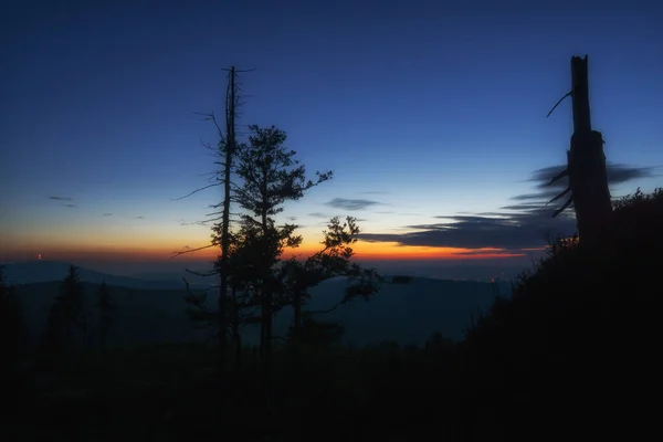 Hermoso Atardecer Las Montañas —  Fotos de Stock