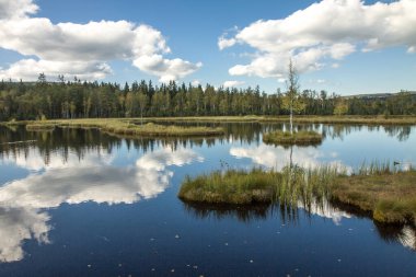 Beautiful panoramic view of Chalupska Slat ,Borova Lada, National park Sumava, Czech Republic Europe. HD wallpaper, 4k background