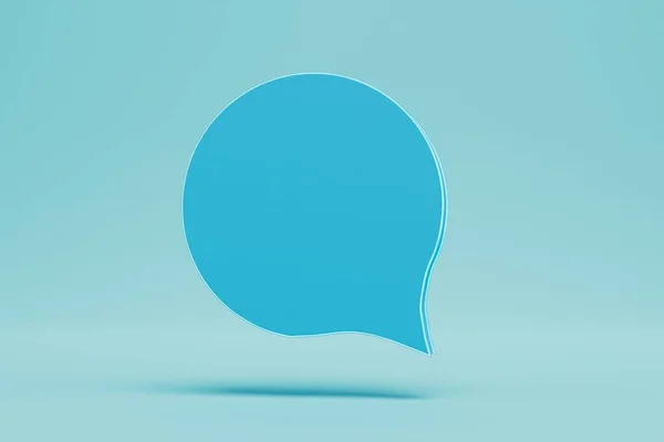 Ikon För Korrespondens Med Meddelanden Sociala Nätverk Blå Färg Blå — Stockfoto