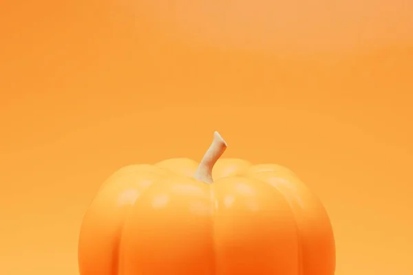 Pumpkin Isolated Orange Background Copy Paste Copy Space Render — Stock Photo, Image