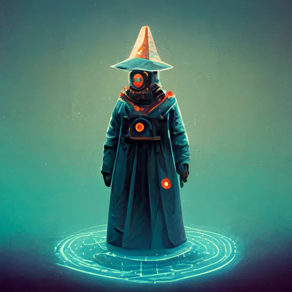 Technology Wizard Art Photo — Stock Fotó