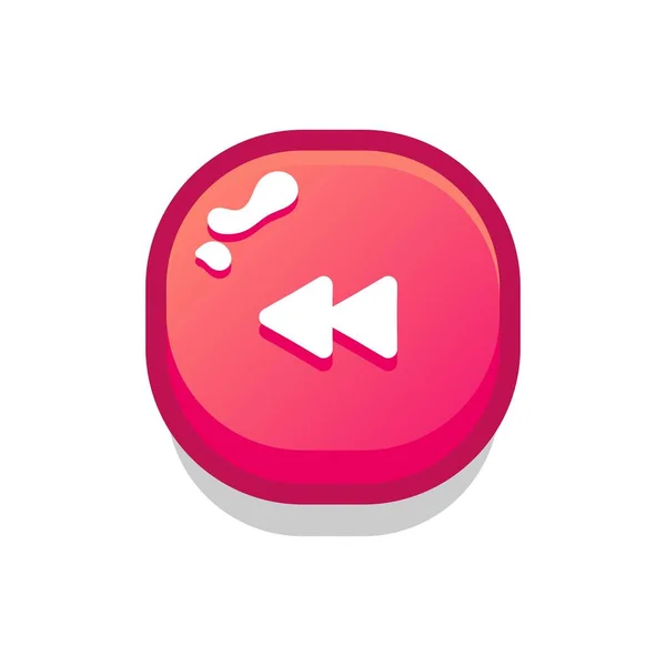 Set Buttons Games Applications Websites Cute Cartoon Buttons Design Isolated — Archivo Imágenes Vectoriales