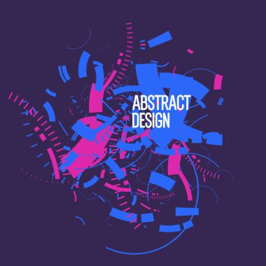 Modern moda tarzında soyut bir arkaplan. Basit düz geometrik şekilli poster.