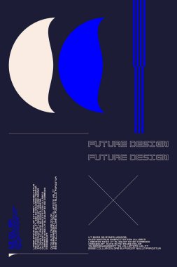 Geometrik şekilli kompozisyon. Tasarım için soyut arkaplan.