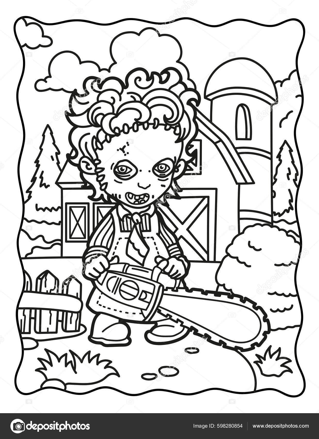 Halloween Adult Coloring Book [Book]