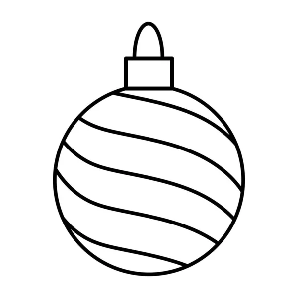 Рождественская Ёлка Раскраска Рождество Новый Год Черно Белое Векторное Изображение — стоковый вектор