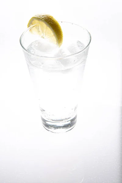 Refreshing Gin Tonic White Background — Φωτογραφία Αρχείου