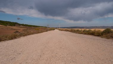 Path among nature in a Mediterranean landscape