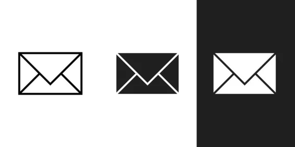 Simple Envelope Icons Form Vector Illustration — Διανυσματικό Αρχείο