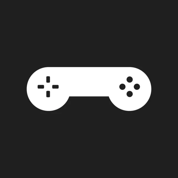 Simple Modern Outline Gamepad Icon White Background Vector Illustration — Stok Vektör