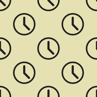 Clock or time icon for your design seamless. Vector illustration