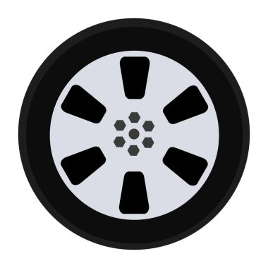 Wheel icon for your design. Vector illustration