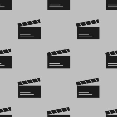 Video icon. cinema video clapper icon seamless. Vector illustration
