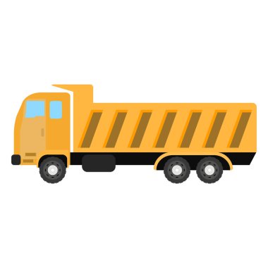 Delivery truck van isolated on ehite backround for your brend. Vector illustration