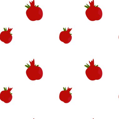 Beyaz arka planda kusursuz nar desenleri..