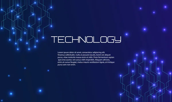 Dijital Veri Soyut Yüksek Teknoloji Teknolojisi Geometrik Bağlantı Sistemi Arka — Stok Vektör