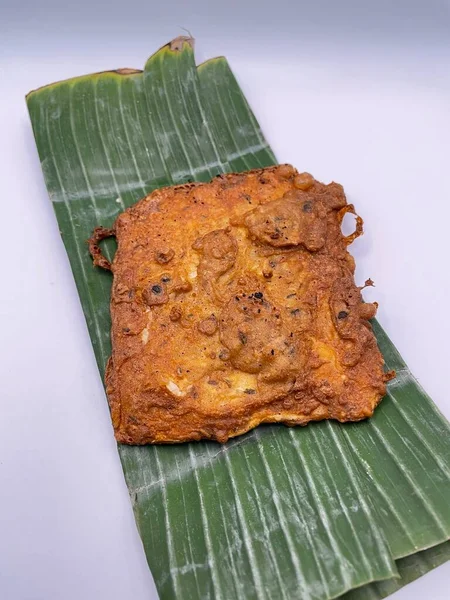 Fried Tempe Traditional Indonesian Snack Made Tempe Which Green Vegetable — Foto Stock