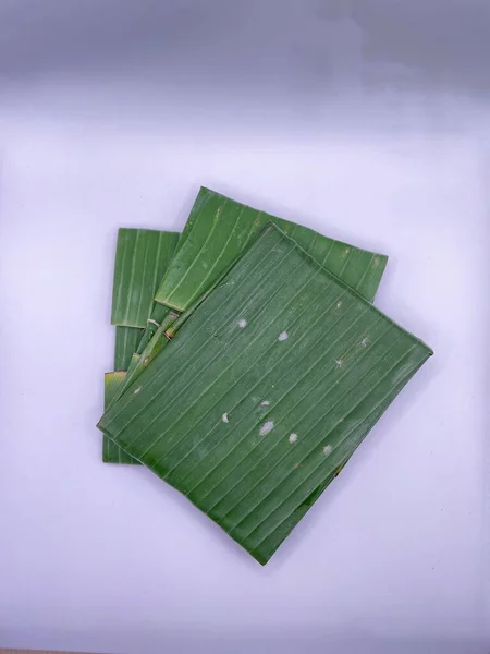 Tempeh Banana Leaf Tempe Indonesian Fermented Soybean Food Pressed Small — 스톡 사진