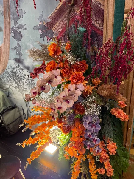 Orchid Wedding Decor Floral Arrangements Can Add Lot Personal Expression — Foto de Stock