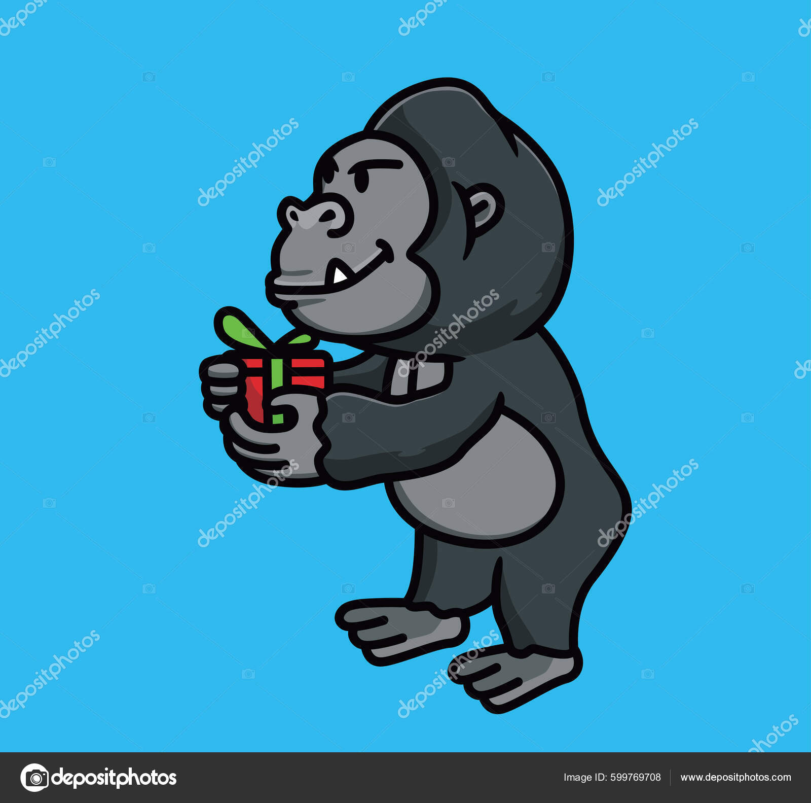 Premium Vector, Baby monkey