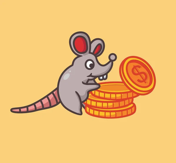 Cute Mouse Sign Corruption —  Vetores de Stock