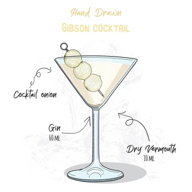 El yapımı Gibson Yaz Kokteyli İçecekleri El Yazı Tarifi