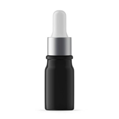 5ml Siyah UV Cam Düşürme Şişesi. İzole edilmiş