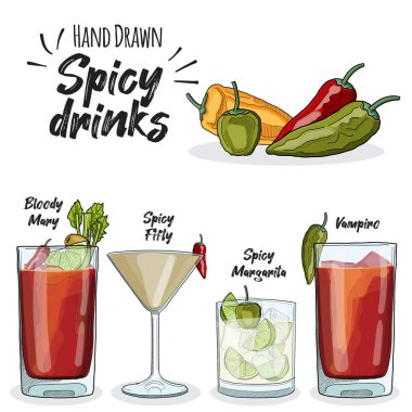 Chili İçkileri Kanlı Mary Baharatlı 50 Baharatlı Margarita Vampiri
