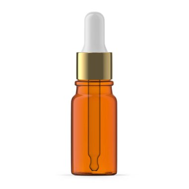 10 ml Amber Cam Düşüren Şişe. İzole edilmiş