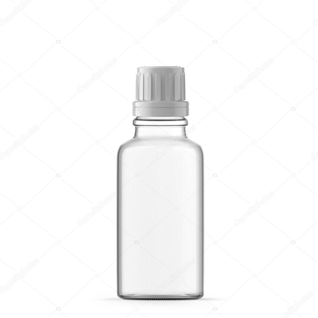 30ml 1 oz clear glass essential oil bottle