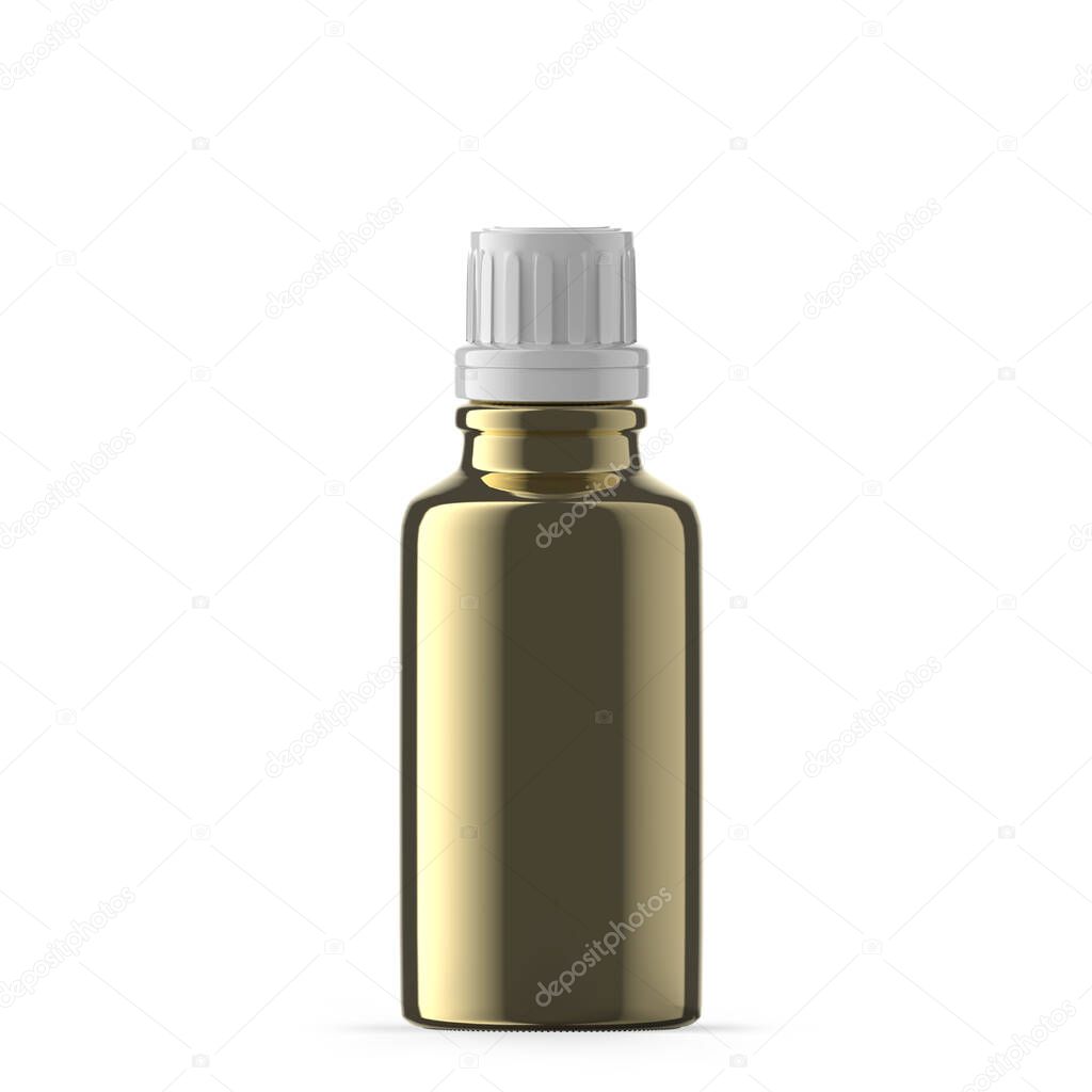 30ml 1 oz gold glass essential oil bottle