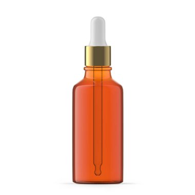 50 ml 1 ons kehribar cam düşürücü şişe
