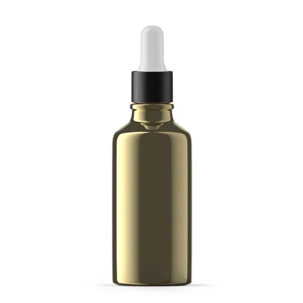 50Ml Gouden Glazen Druppelflesje — Stockfoto